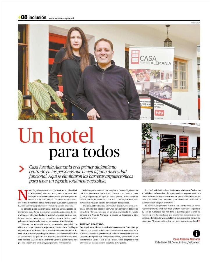 Casa Avenida Alemania Otel Valparaíso Dış mekan fotoğraf